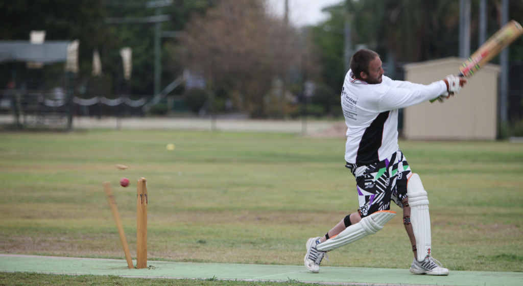 Emerald Magpies’ batsman Tim Spiechowicz is bowled out by out-going Brothers’ bowler Jason King at Rundle Park on Saturday. Emerald Magpies’ batsman Tim Spiechowicz is bowled out by out-going Brothers’ bowler Jason King at Rundle Park on Saturday.